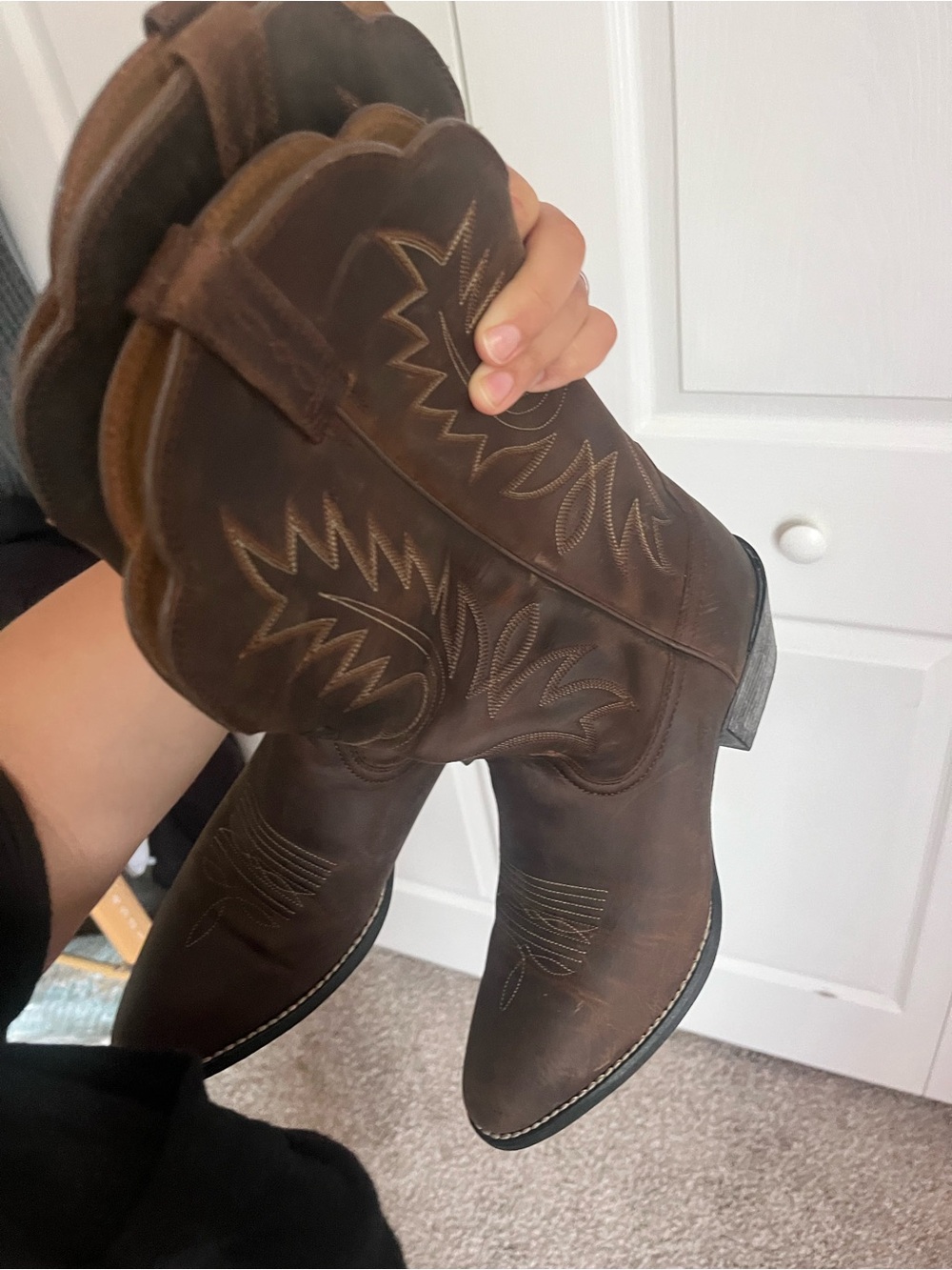 Heritage Brown Western Cowboy Boots - Picture 4 of 10
